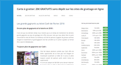 Desktop Screenshot of carte-a-gratter.net